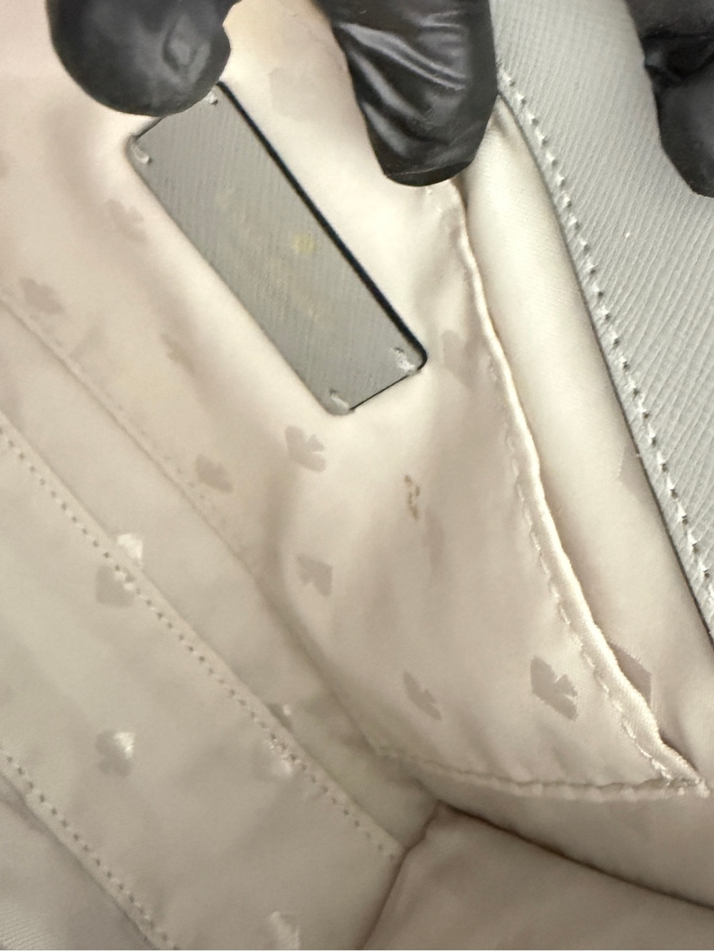 Kate Spade Womens Carson Saffiano Leather Colorblock Flap Crossbody Bag White - Picture 5 of 9